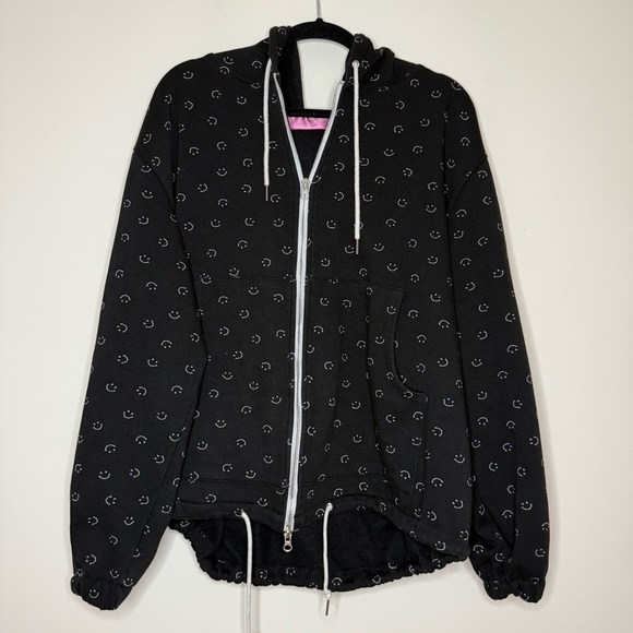 MINJIENA Smile Winter Streetwear Print Airport Loungewear Hoodie Sweatshirt Set - Picture 10 of 15